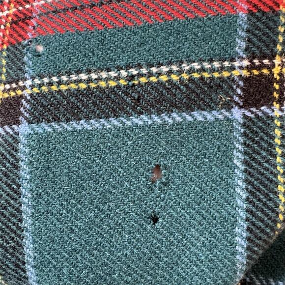 Vtg Laird Portch of Scotland Red Tartan Plaid Wrap Skirt Wool Waist 28 *read* - Picture 7 of 13